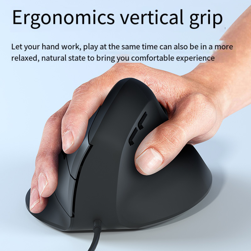 Ergonomic Mouse Vertical - Wired Right Hand Vertical RGB Mouse