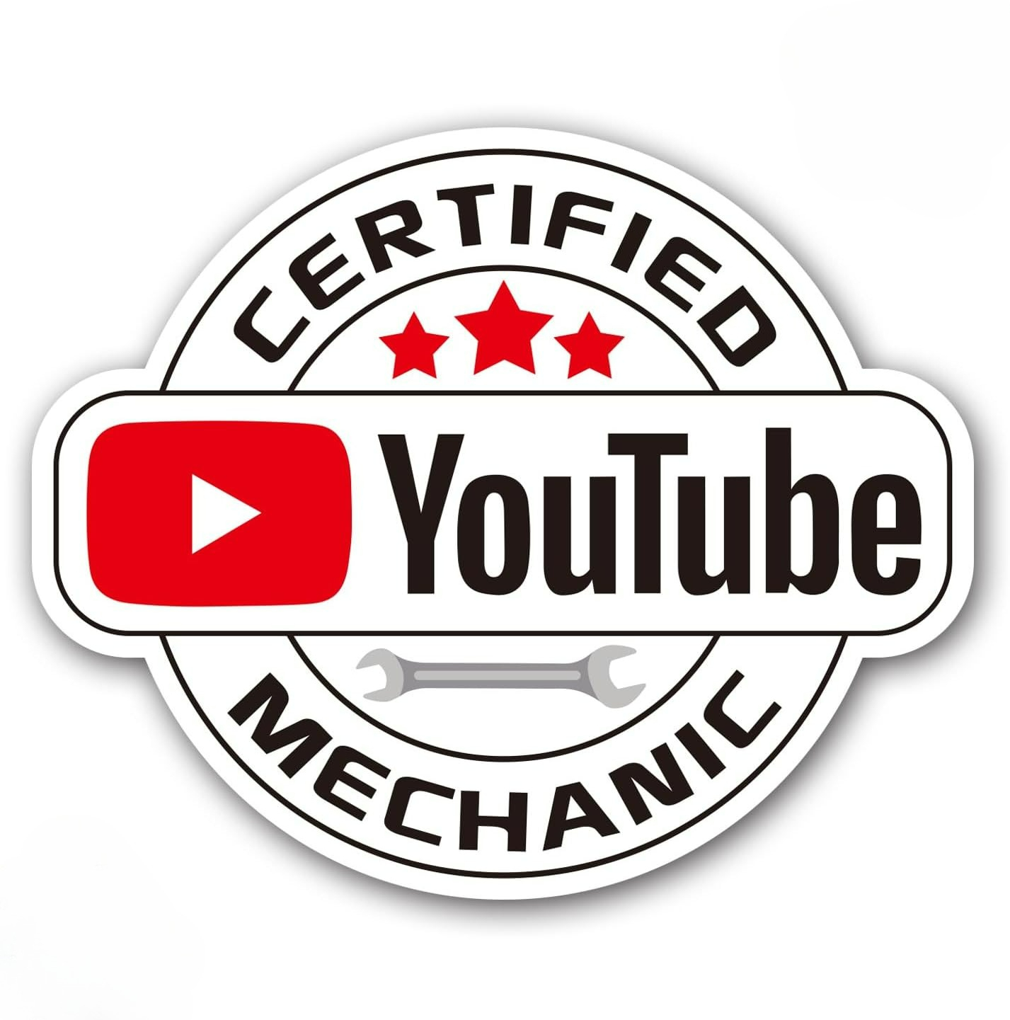 Office Youtuber - Universal YouTube Car Stickers-Funny YouTube Mechanic