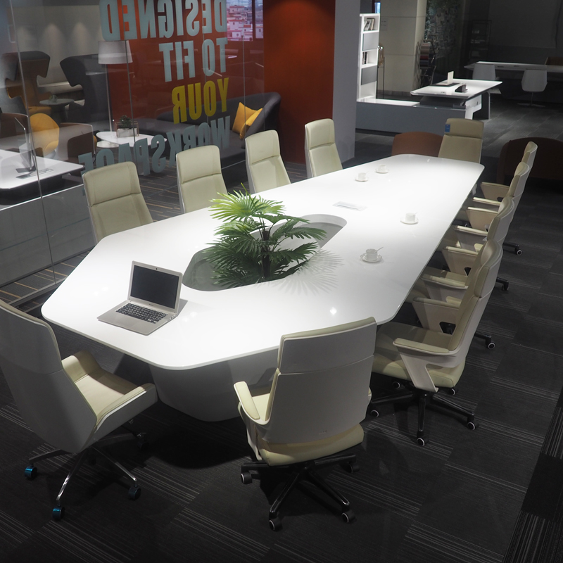 Modern White High Tech Smart O - đánh giá và giá Office Tech Furniture