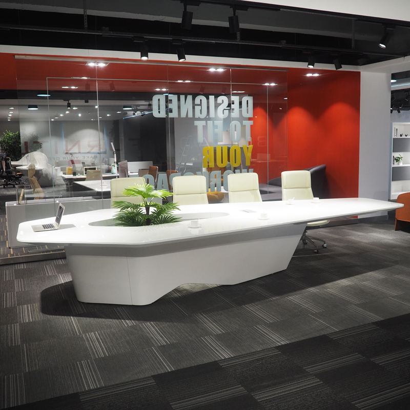 Modern White High Tech Smart O - đánh giá và giá Office Tech Furniture