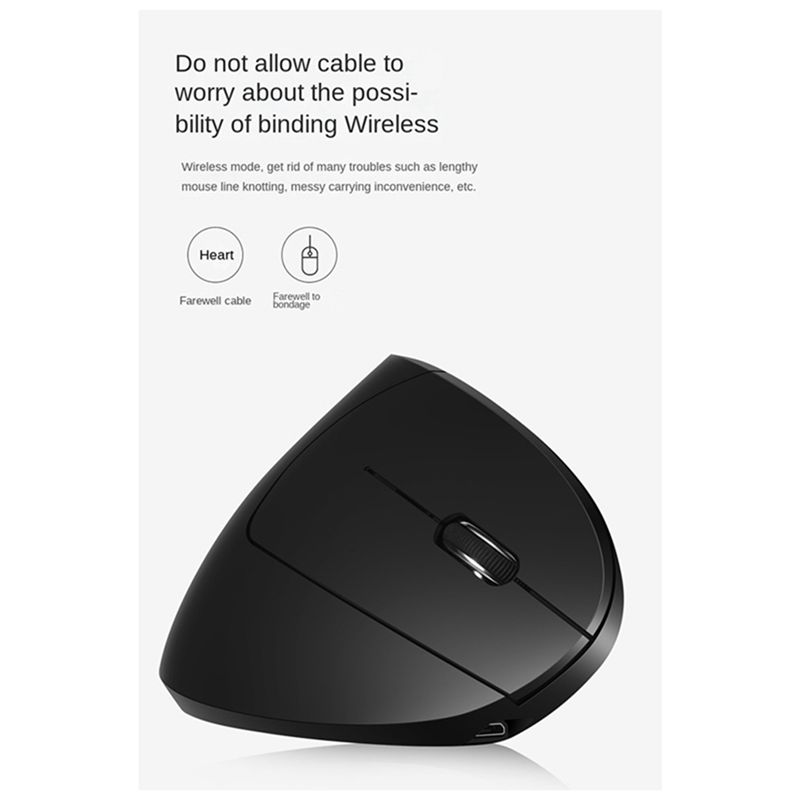 doyou Wireless 2.4G Vertical V - đánh giá và giá Ergonomic Mouse Vertical