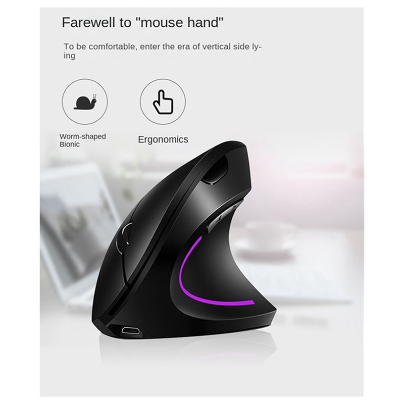 doyou Wireless 2.4G Vertical V - đánh giá và giá Ergonomic Mouse Vertical