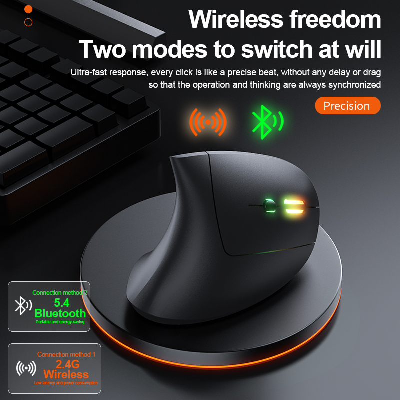2.4GHz Bluetooth Wireless Mous - đánh giá và giá Ergonomic Mouse Vertical