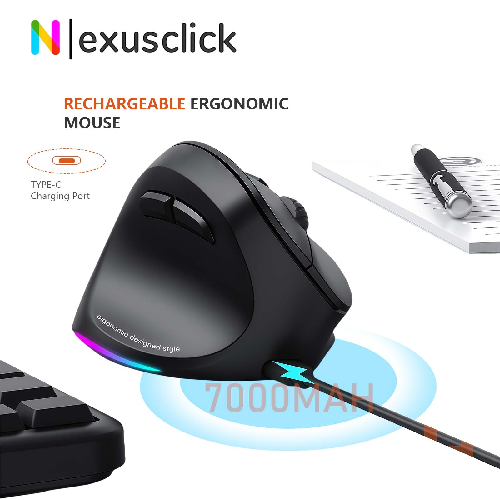Meetion Mishen Bluetooth Left- - đánh giá và giá Ergonomic Mouse Vertical