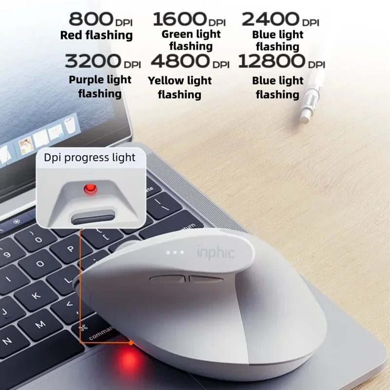 Inphic X9 PRO Vertical Wireles - đánh giá và giá Ergonomic Mouse Vertical