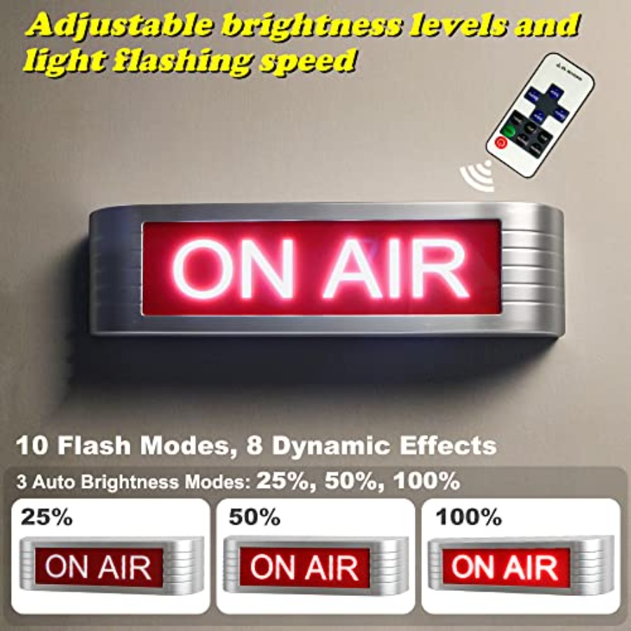 ON AIR Light UP Sign Recording - đánh giá và giá Office Youtuber