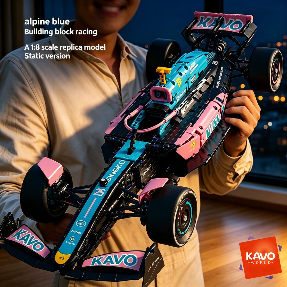 KAVOWORLD 1:8 Pink-blue Formul - đánh giá và giá Tech Office Building