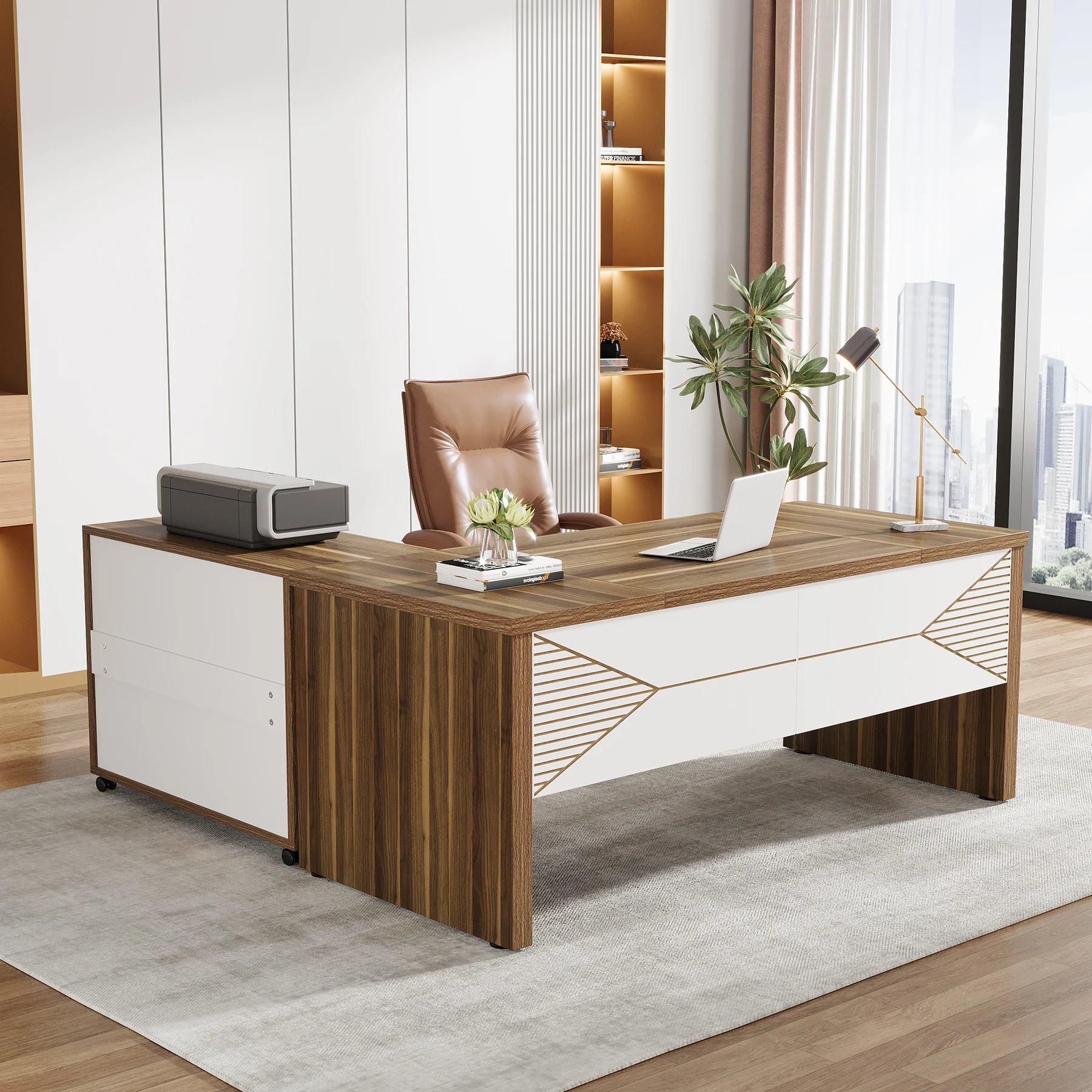 Tribesigns   Modern Luxury L S - đánh giá và giá Office Tech Furniture