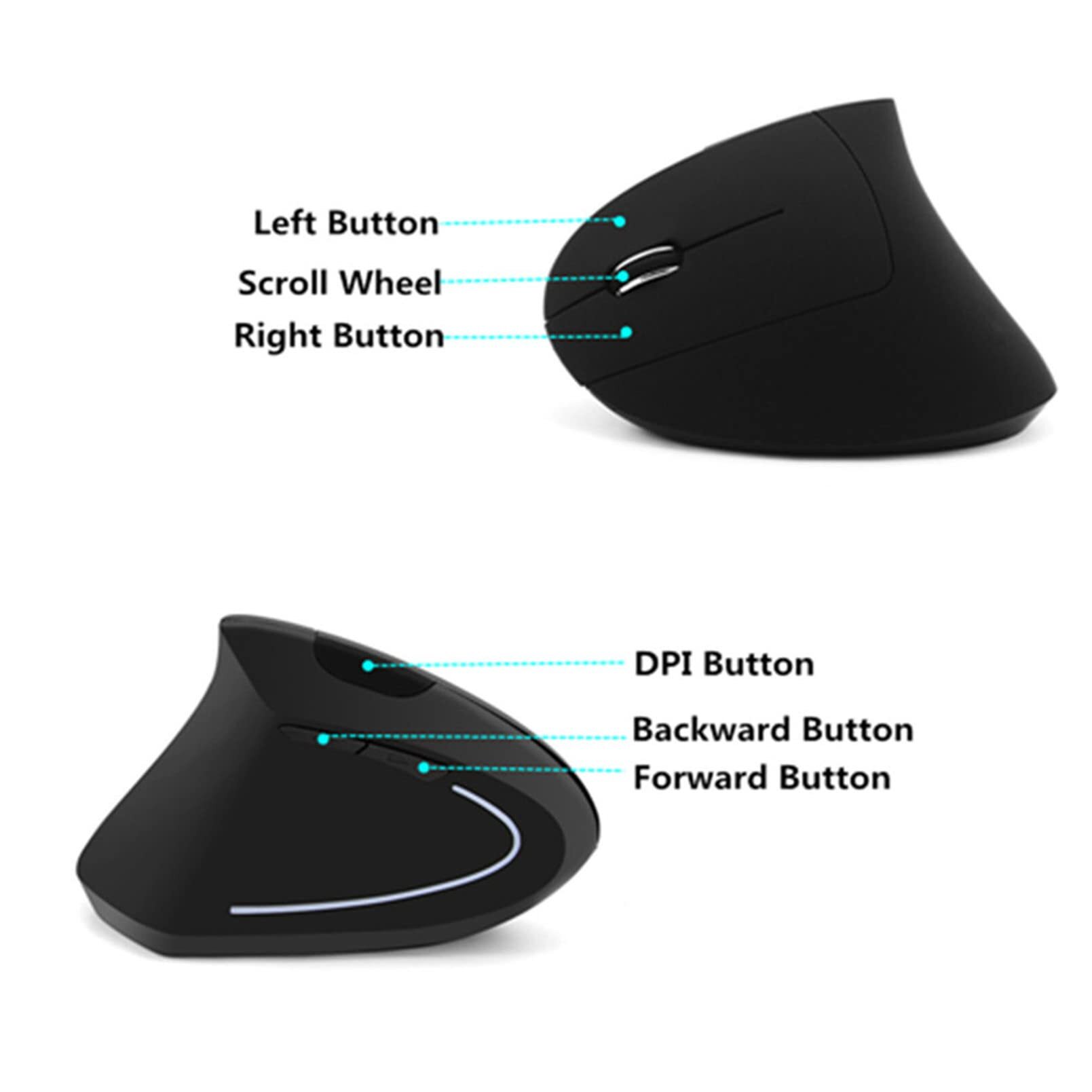 Left Hand Wired Wireless Verti - đánh giá và giá Ergonomic Mouse Vertical