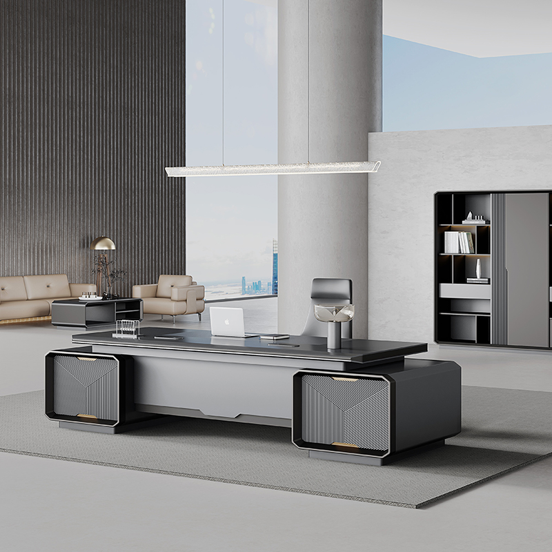 -Modern Luxury Wooden Desk Wor - đánh giá và giá Office Tech Furniture