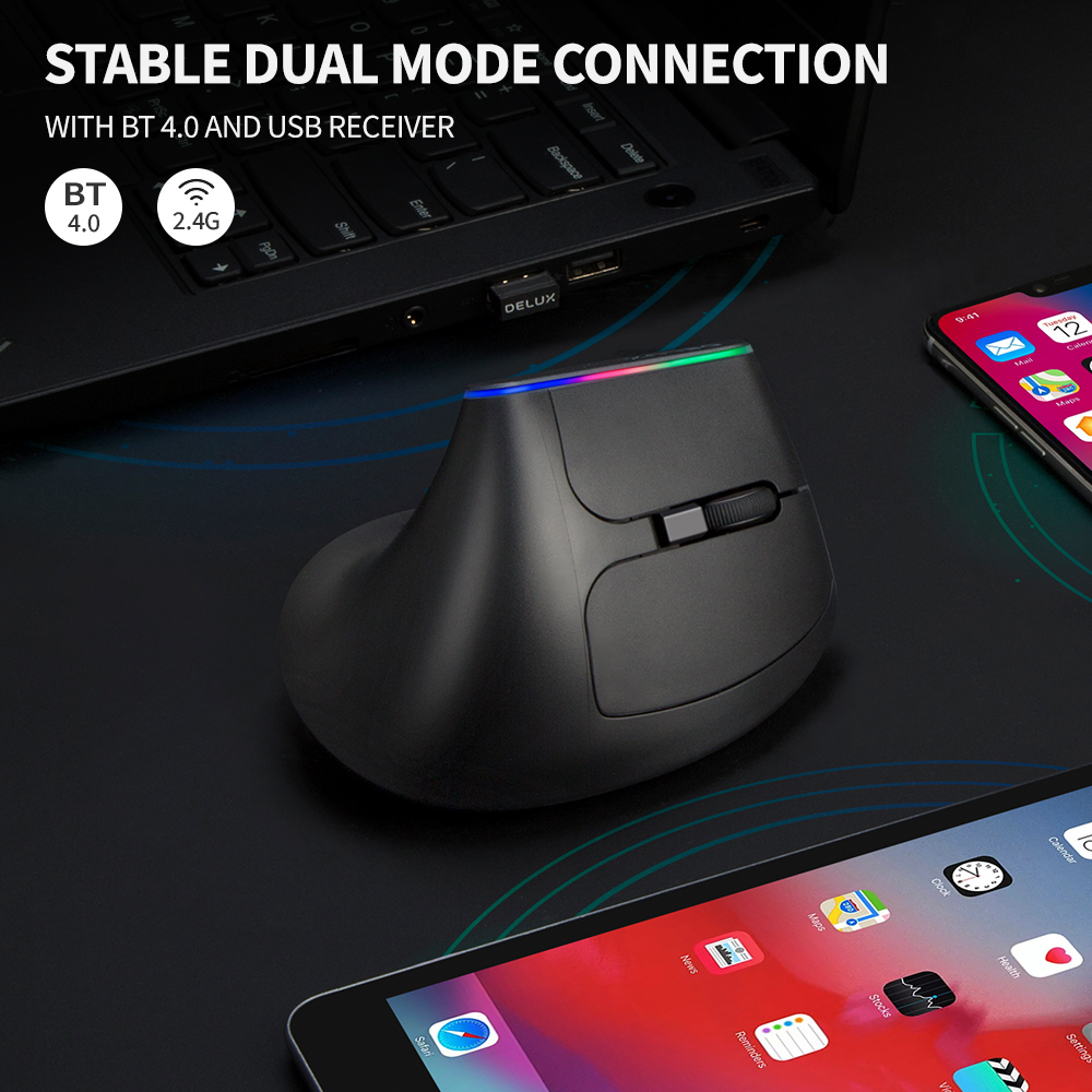 Delux  Ergonomic Vertical Mous - đánh giá và giá Ergonomic Mouse Vertical