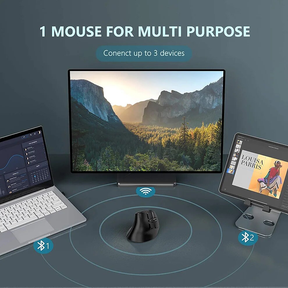 JOMAA 2.4G Wireless Mouse Rech - đánh giá và giá Ergonomic Mouse Vertical