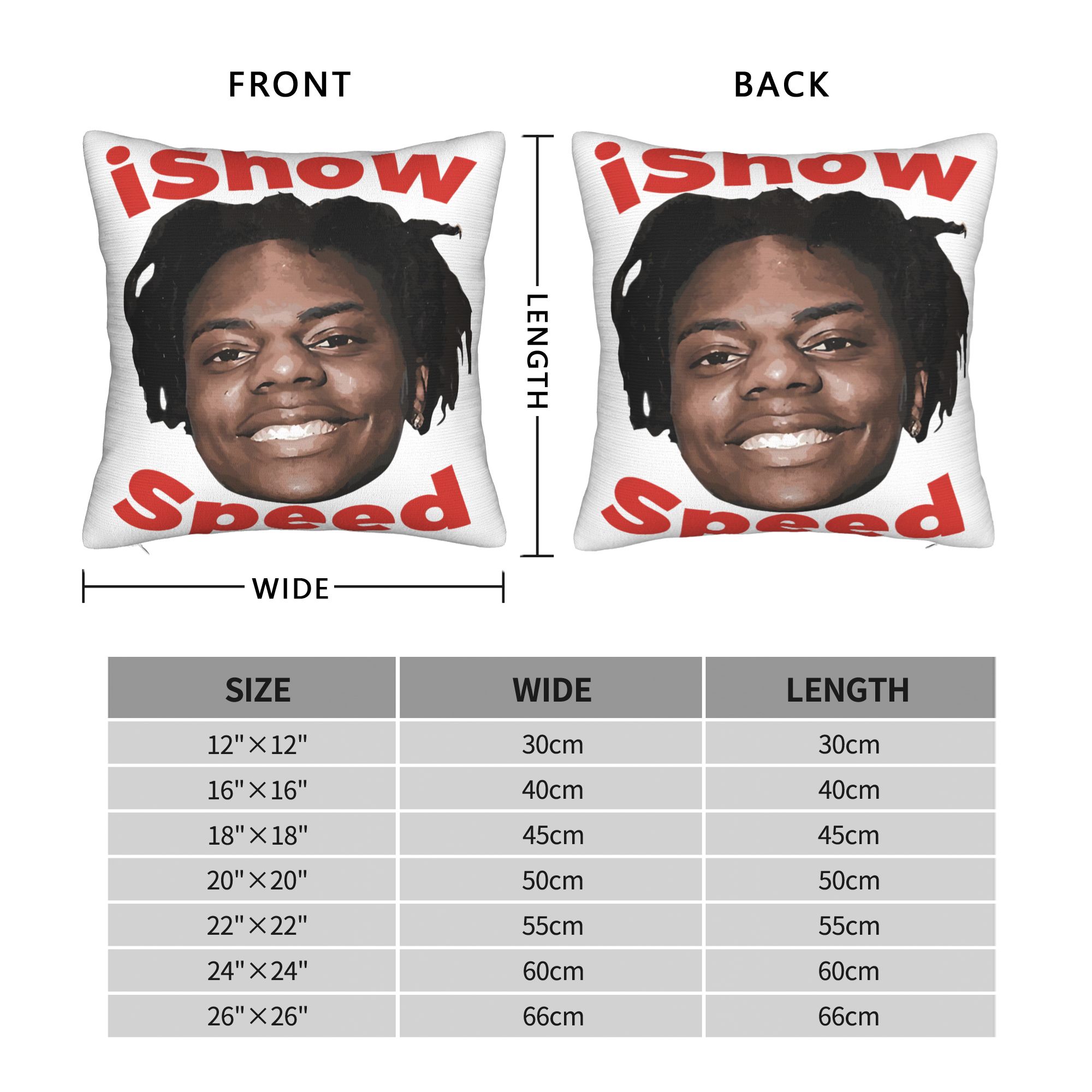 Pillow Cover Funny Ishowspeed  - đánh giá và giá Office Youtuber