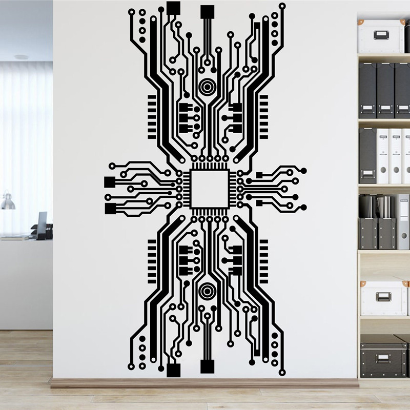 Circuit Board Chip Wall Sticke - đánh giá và giá Office Tech Furniture