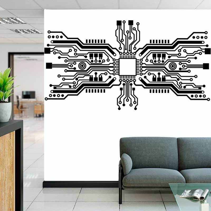 Circuit Board Chip Wall Sticke - đánh giá và giá Office Tech Furniture